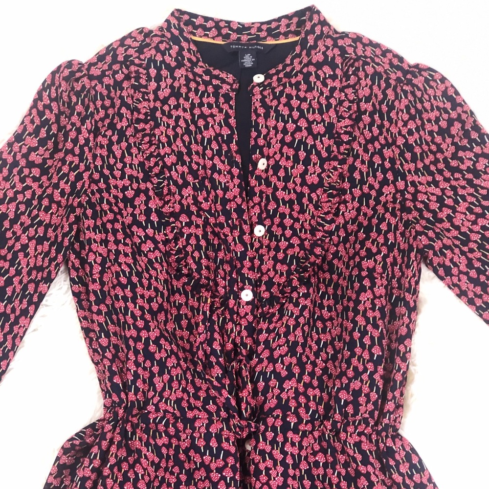Mushroom Printed Mini Dress